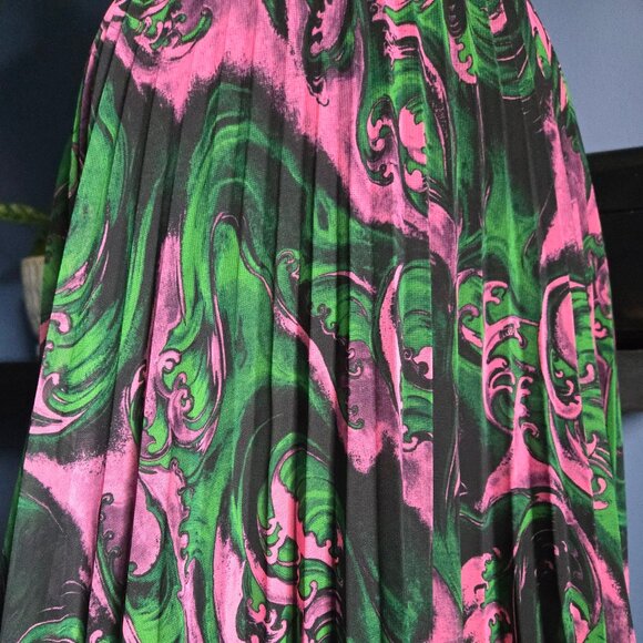 MCQ Alexander McQueen | Wave Print Skirt (Size IT 40 = US 4/6) - Picture 6 of 13